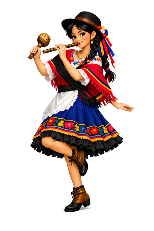 Mujer Ecuatoriana - Baile Tradicional