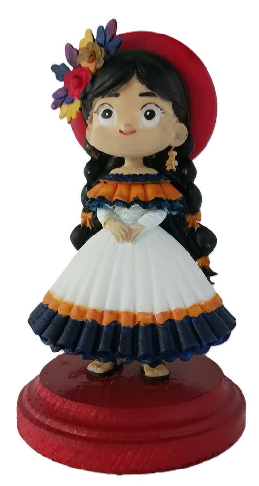 Muñeca Campesina Andina Colombiana con Traje Típico